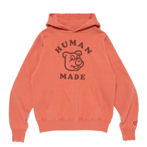 Human Made Dog Hoodie Pink front view