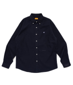 Human Made Heart TWILL BD Shirt Navy front view