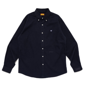 Human Made Heart TWILL BD Shirt Navy front view