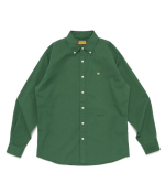 Human Made Heart TWILL BD Shirt Green front view