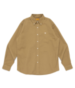 Human Made Heart TWILL BD Shirt Beige front view