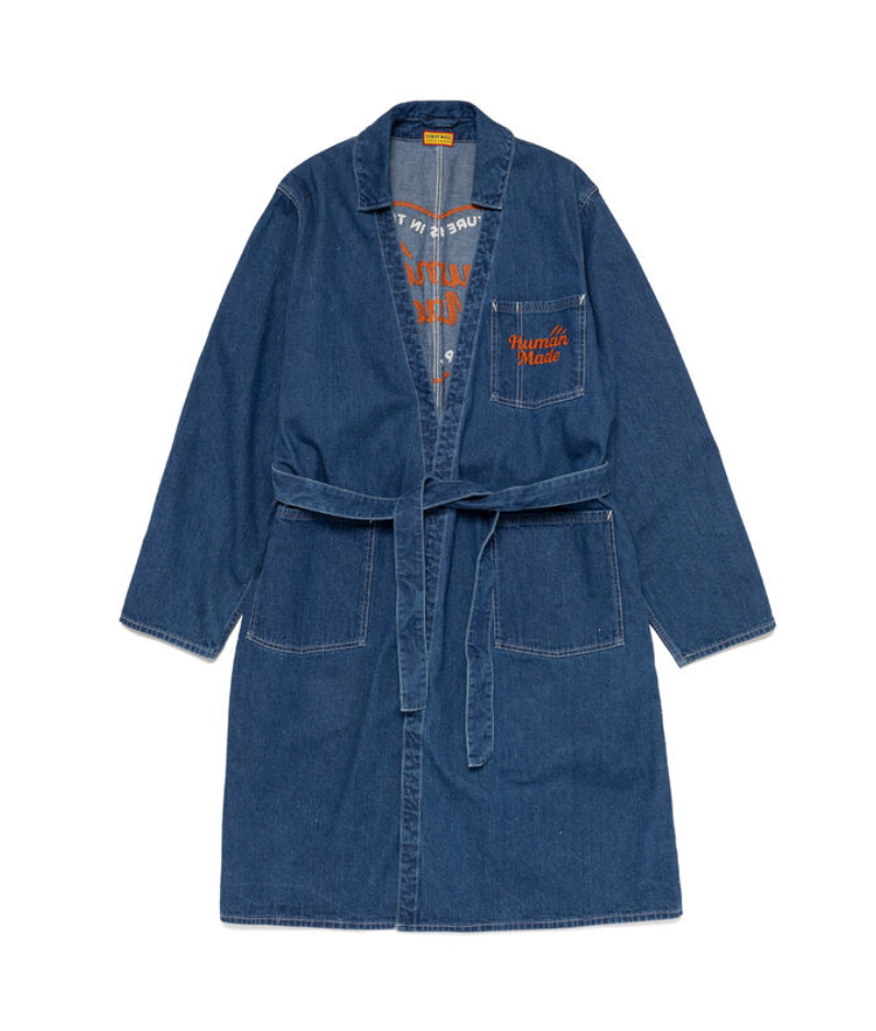 Human Made Denim Work Coat Front Human Made Denim Work Coat front view