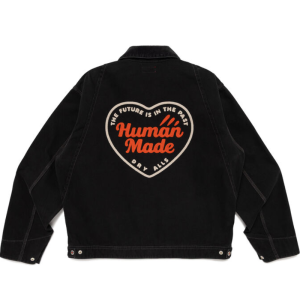 Human Made ZIP-UP Work Jacket Black back view