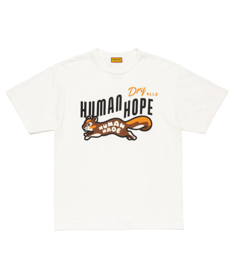 Human Hope Dry Alls Graphic T-Shirt White Front Human Hope Dry Alls Graphic T-Shirt White front view
