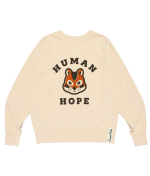 Human Hope White TSURIAMI Sweatshirt front view