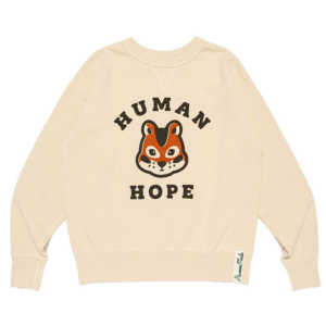 Human Hope White TSURIAMI Sweatshirt front view