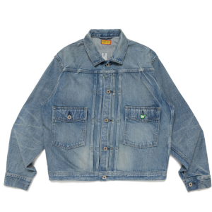 Human Hope Denim Work Jacket Indigo front view