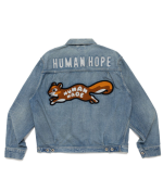 Human Hope Denim Work Jacket Indigo back view