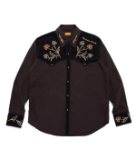 Human Made Charcoal Western Shirt front view