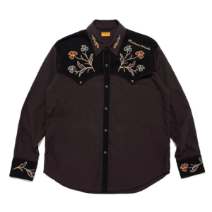 Human Made Charcoal Western Shirt front view