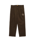 Human Made Brown Tuck Pants front view
