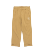 Human Made Beige Tuck Pants front view