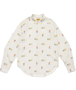 Human Made Heart Printed Shirt White front view