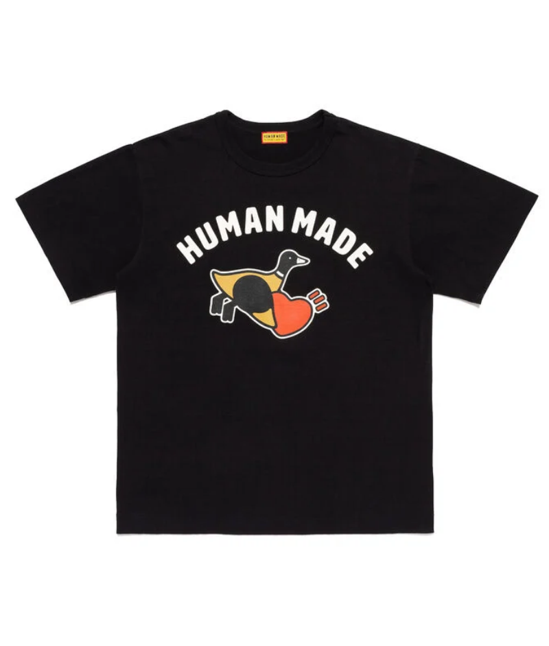 Human Made Duck Red Graphic T Shirt Black – FrontMade Duck Red Graphic T Shirt Black – Back Human Made Duck Red Graphic T Shirt Black front view