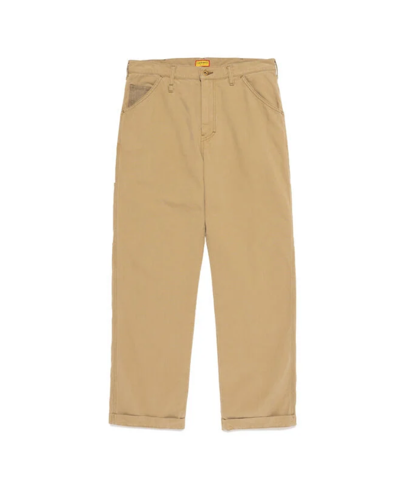 Human Made Beige Painter Pants Front Human Made Beige Painter Pants front view