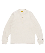 Human Made Henley White Neck Shirt front view