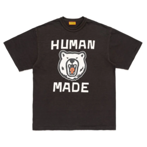 Human Made New Bear Graphic T-Shirt Black front view