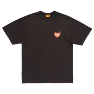 Front view of Human Made Tiger Graphic New T-Shirt Black showing the tiger graphic, neckline, sleeves, black color, and overall T-shirt design.