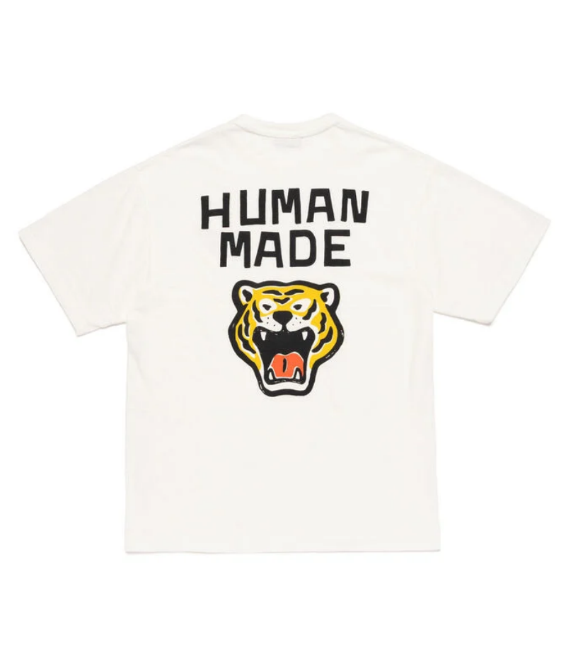 Human Made Tiger Graphic New T-Shirt White Back Human Made Tiger Graphic New T-Shirt White back view