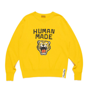 Human Made Tsuriami Sweatshirt Yellow front view