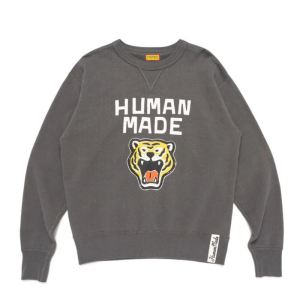 Human Made Tsuriami Sweatshirt Gray front view